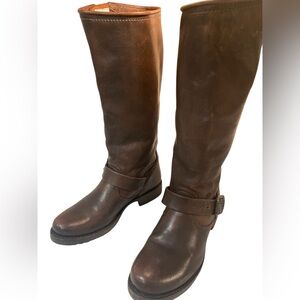Frye Veronica Slouch Womens 6.5 M Brown Leather Riding Boots